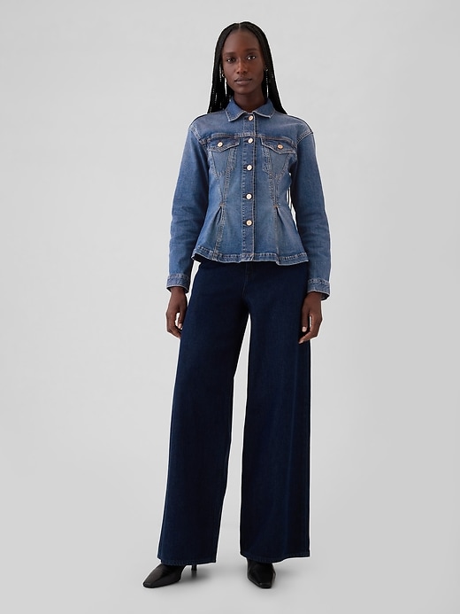 veste en jean cintrée