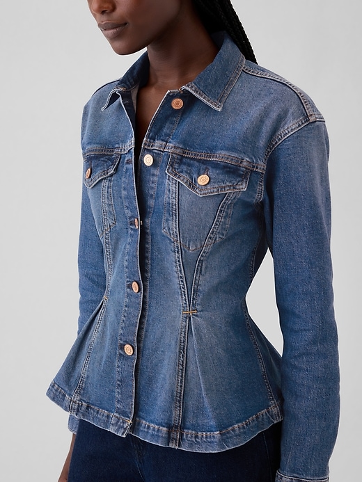 veste en jean cintrée