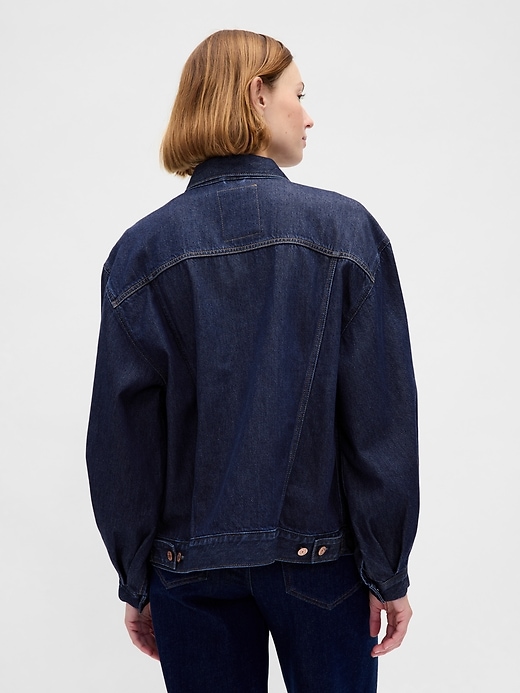 veste en jean iconique ultrasoft oversize à manches ballon