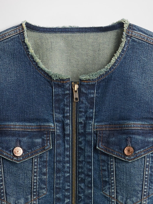 veste de motard en jean