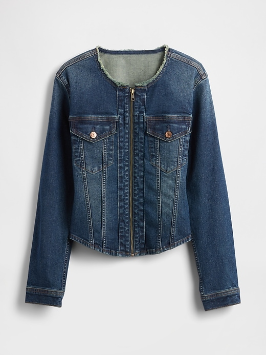 veste de motard en jean