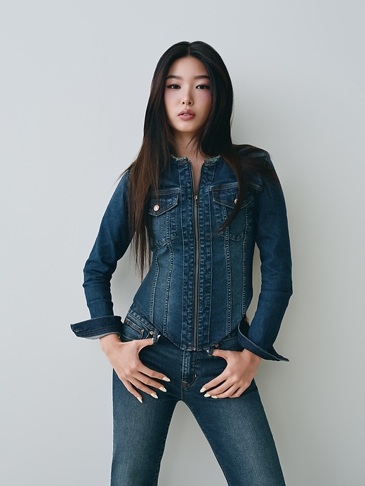 veste de motard en jean