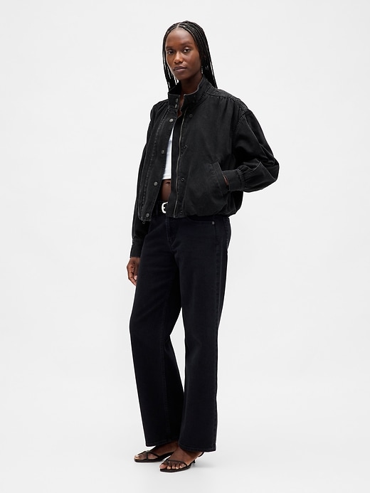 veste en jean à bulles
