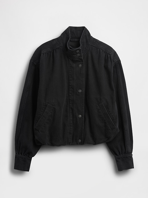 veste en jean à bulles