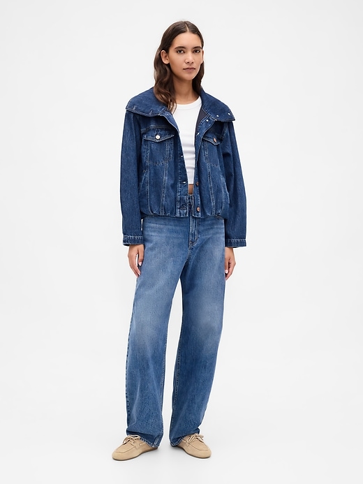 veste cocon oversize en denim