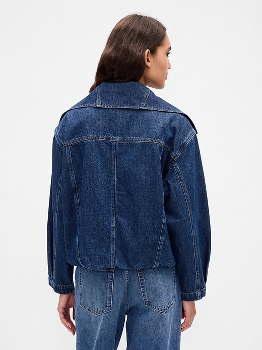 veste cocon oversize en denim
