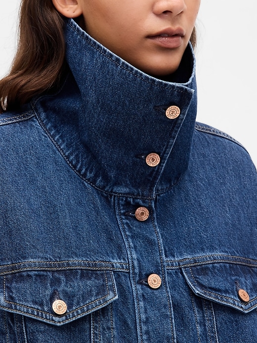 veste cocon oversize en denim