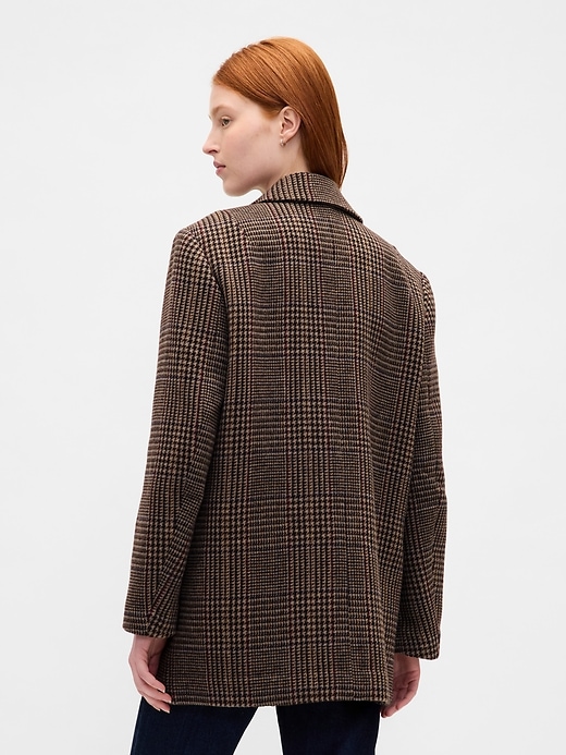 blazer oversize en laine mélangée
