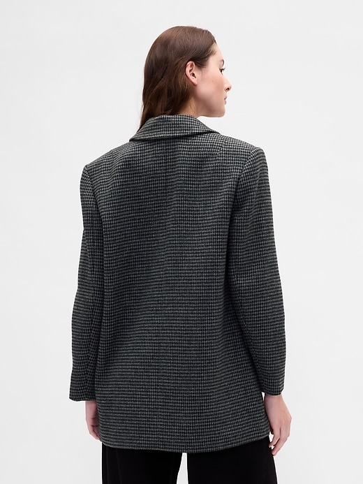 blazer oversize en laine mélangée