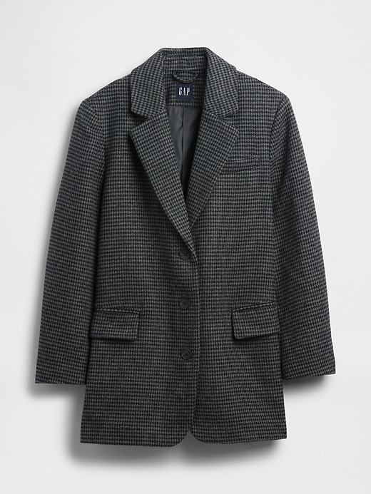 blazer oversize en laine mélangée