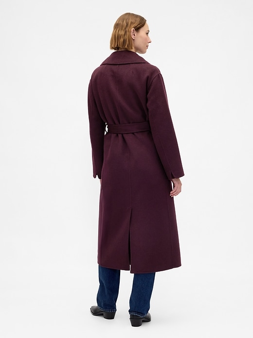 manteau portefeuille en laine mélangée