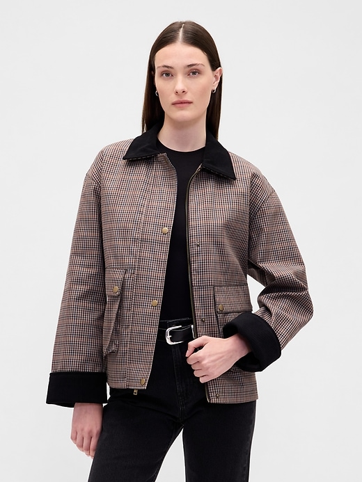 veste de grange à carreaux