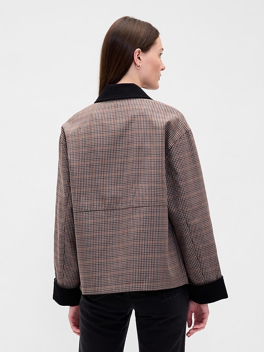 veste de grange à carreaux