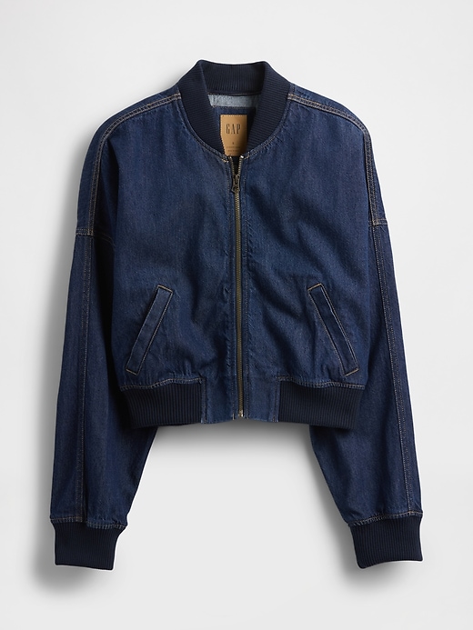 veste bomber en denim ultra-doux