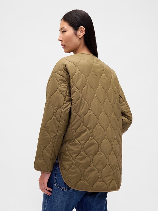 veste matelassée surdimensionnée légère recyclée