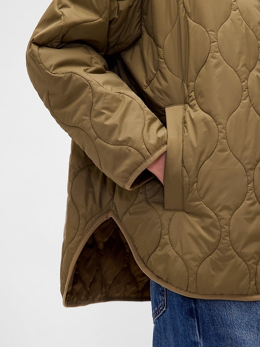 veste matelassée surdimensionnée légère recyclée