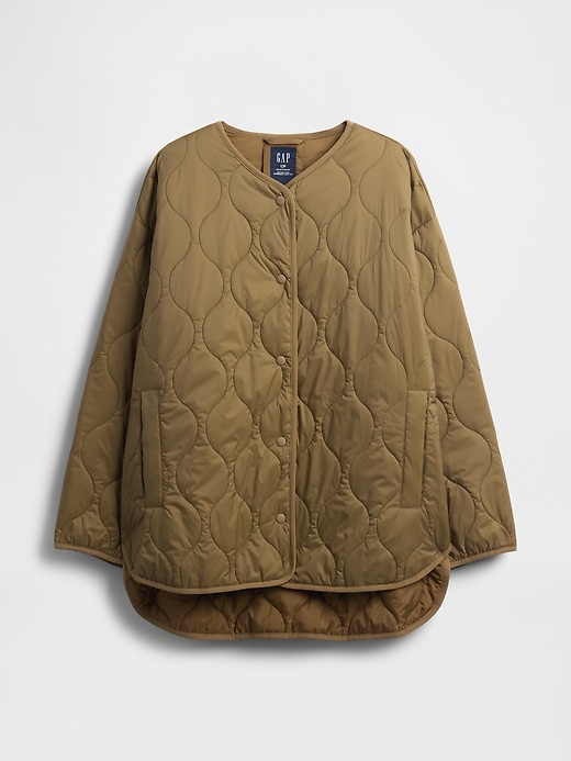 veste matelassée surdimensionnée légère recyclée