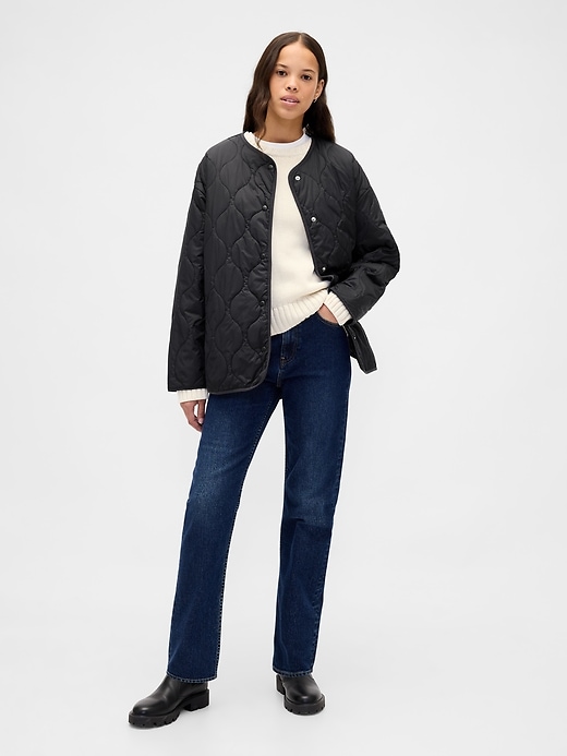 veste matelassée surdimensionnée légère recyclée
