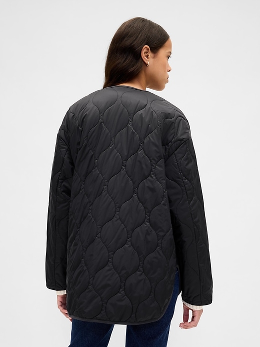 veste matelassée surdimensionnée légère recyclée