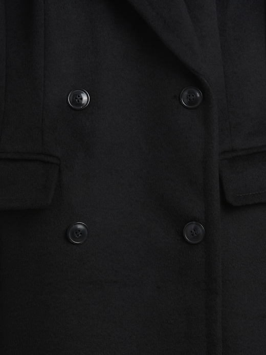 manteau chesterfield en laine mélangée