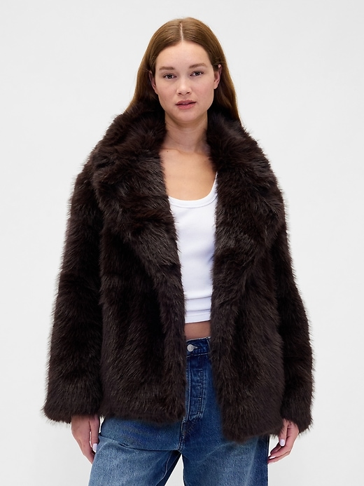 manteau en fausse fourrure