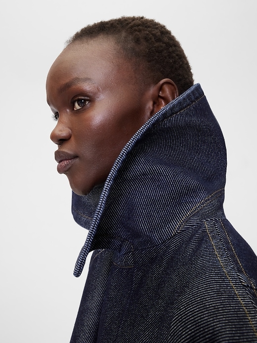 manteau cocon en denim gapstudio