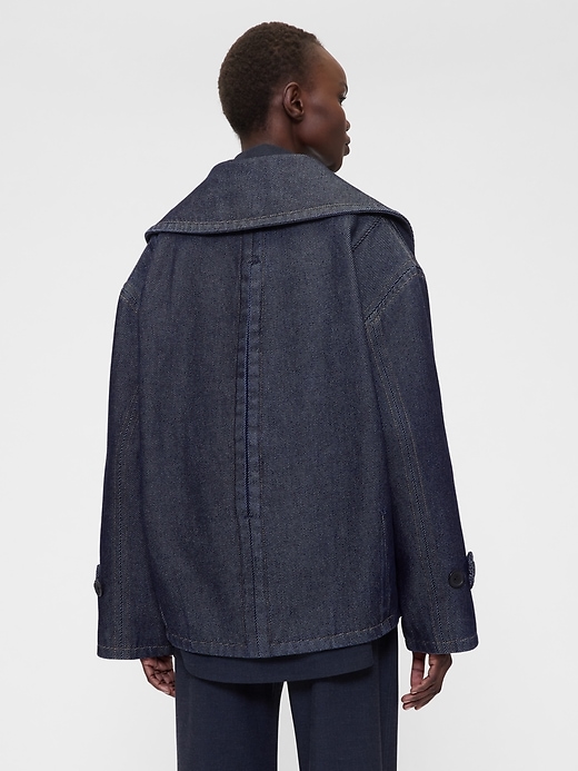 manteau cocon en denim gapstudio