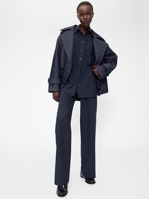 manteau cocon en denim gapstudio