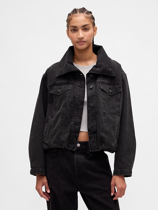 veste cocon oversize en denim