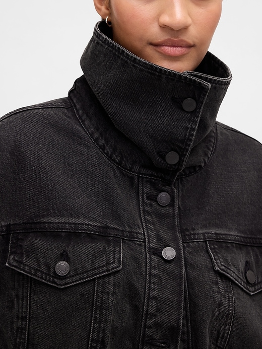 veste cocon oversize en denim