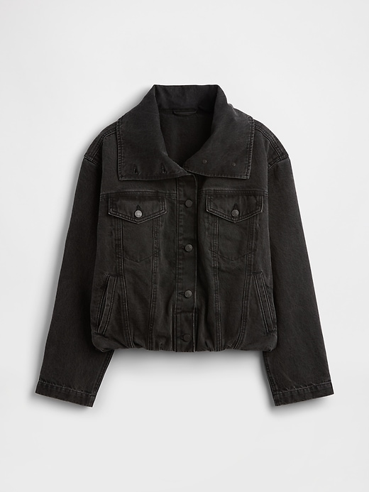 veste cocon oversize en denim
