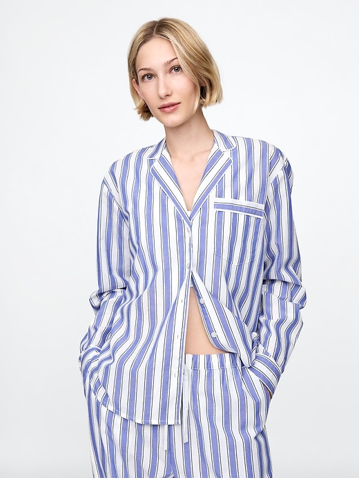 chemise de pyjama en popeline