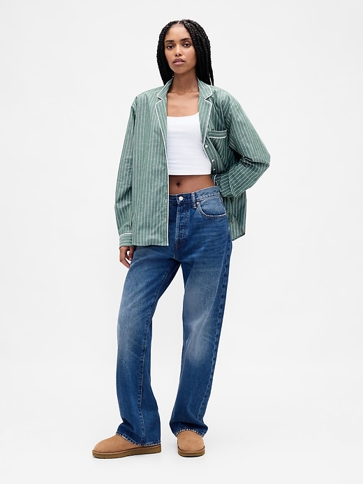 chemise de pyjama en popeline