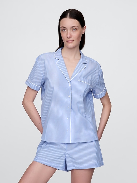 chemise de pyjama en popeline