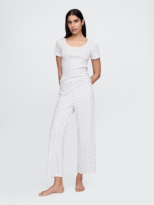 haut de pyjama à pois
