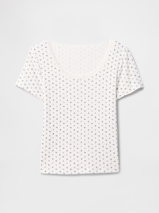haut de pyjama à pois