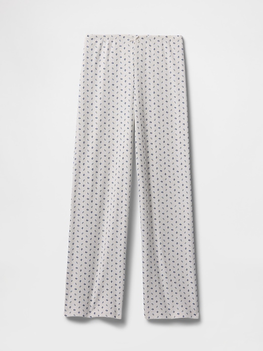 pantalon de pyjama court en maille ajourée