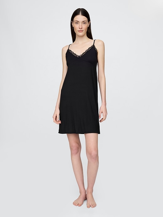 robe pyjama en dentelle modale