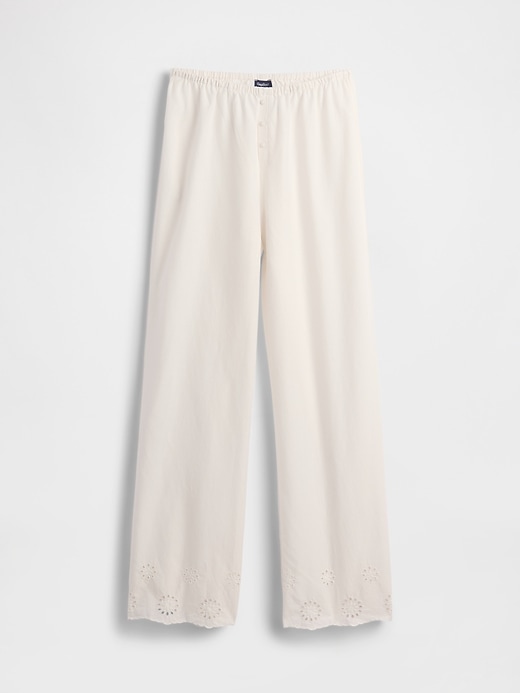 pantalon de pyjama à ourlet œillet