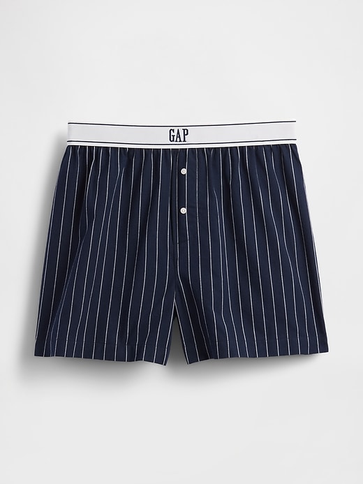 boxers de pyjama en popeline avec logo
