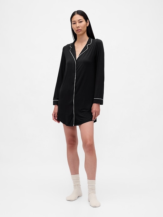robe-chemise pyjama en modal ultra doux