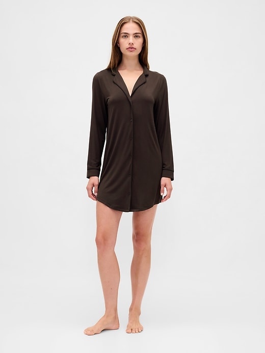robe-chemise pyjama en modal ultra doux