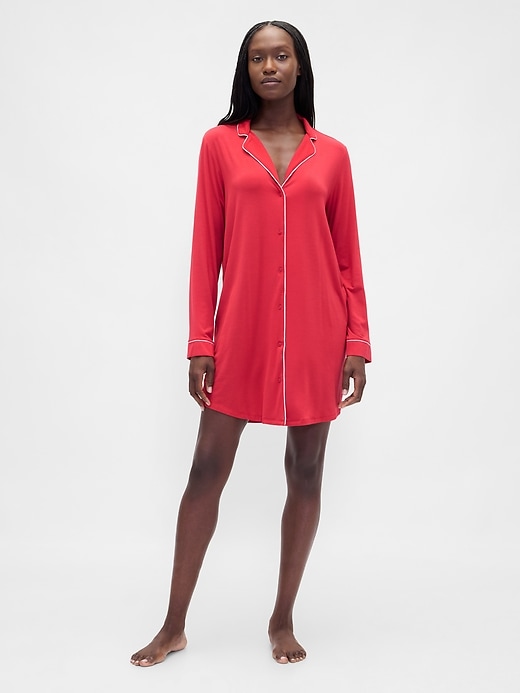 robe-chemise pyjama en modal ultra doux