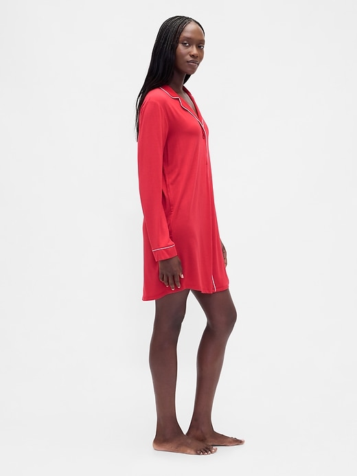 robe-chemise pyjama en modal ultra doux