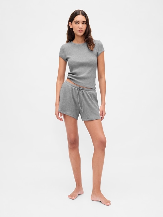 t-shirt pyjama gaufré