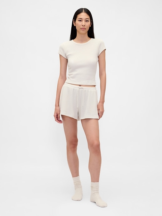 t-shirt pyjama gaufré