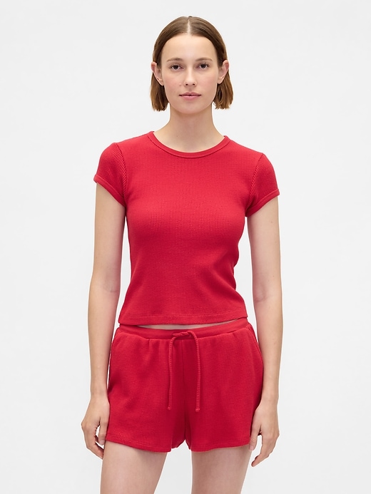 t-shirt pyjama gaufré