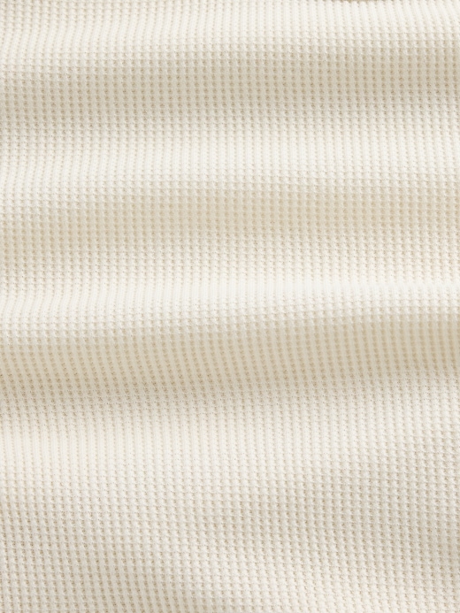 haut de pyjama court à motif gaufré