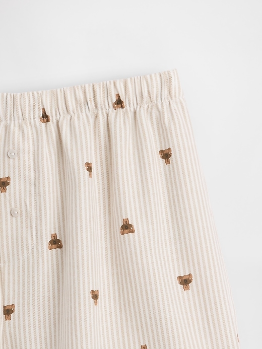 boxers en flanelle à logo