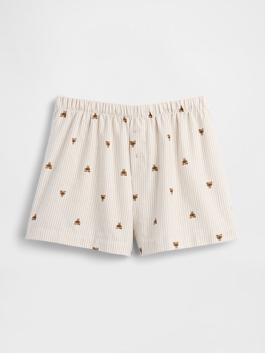 boxers en flanelle à logo